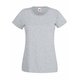 Valueweight  Lady fit T-shirt Girlie Heather grey XS Fruit of the Loom