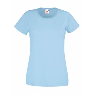 Valueweight  Lady fit T-shirt Girlie Sky Blue XS Fruit of the Loom