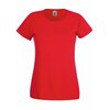 Valueweight  Lady fit T-shirt Girlie Red XS Fruit of the Loom