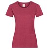 Valueweight  Lady fit T-shirt Girlie Vintage Heather Red XS Fruit of the Loom