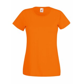Valueweight  Lady fit T-shirt Girlie Orange L Fruit of the Loom