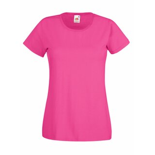 Valueweight  Lady fit T-shirt Girlie Fuchsia XS Fruit of the Loom