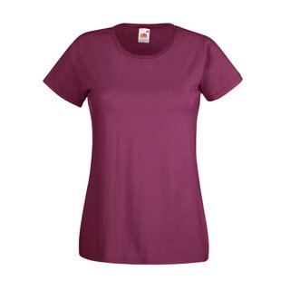 Valueweight  Lady fit T-shirt Girlie Burgundy S Fruit of the Loom