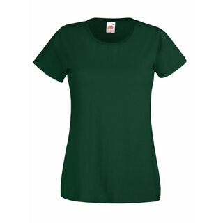 Valueweight  Lady fit T-shirt Girlie Bottle Green XS Fruit of the Loom