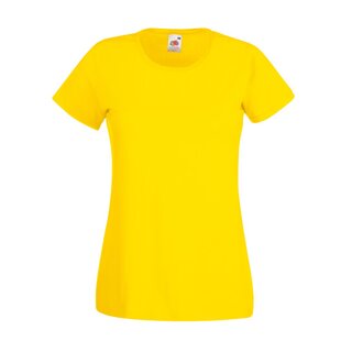 Valueweight  Lady fit T-shirt Girlie Yellow L Fruit of the Loom