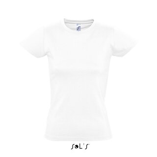 Imperial Women T-Shirt bedrucken Weiß L Sol´S