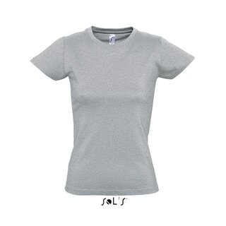 Imperial Women T-Shirt bedrucken Grey melange S Sol´S
