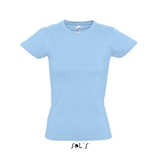 Imperial Women T-Shirt bedrucken Sky blue L Sol´S