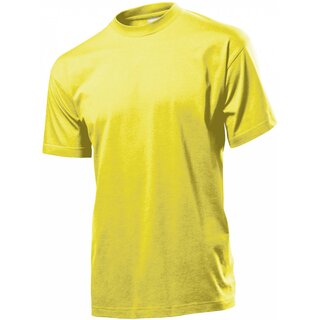 Classic T-Shirt bedrucken Yellow Small Stedman