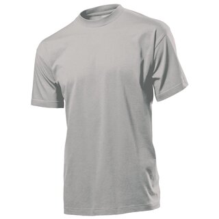 Classic T-Shirt bedrucken Soft grey Small Stedman