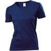 Classic T-Shirt bedrucken Women Navy blue Small Stedman