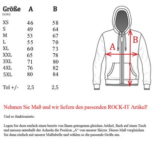 Apparel Heavy Zipped Hoodie bedrucken 3XL Heather Grau ROCK-IT