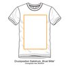 T-shirt  Hoodie Siebdruck Brust Mitte 50-74 Stck 2 Farben