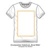 T-shirt  Hoodie Siebdruck Brust Mitte 1000-1999 Stck 7 Farben
