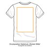 T-shirt  Hoodie Siebdruck Rcken Mitte 500-749 Stck 1 Farbe