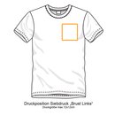 T-shirt  Hoodie Siebdruck Brust Links 50-74 Stück 3 Farben