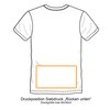 T-shirt  Hoodie Siebdruck Rcken unten 50-74 Stck 1 Farbe